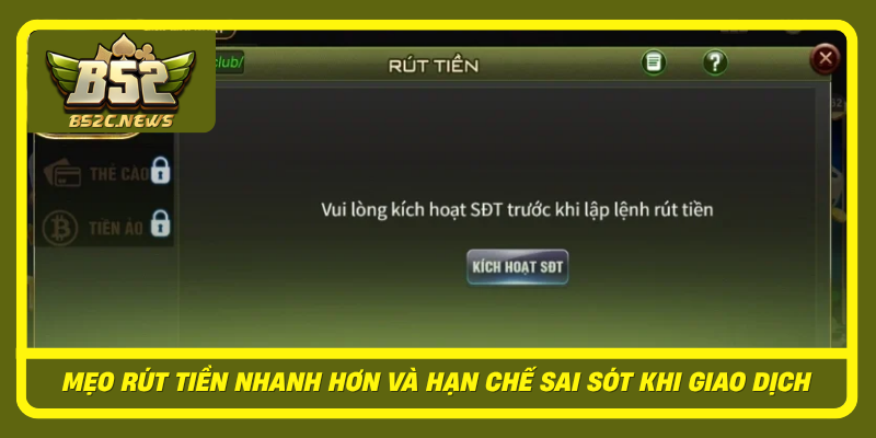 Meo Rut Tien Nhanh Hon Va Han Che Sai Sot Khi Giao Dich