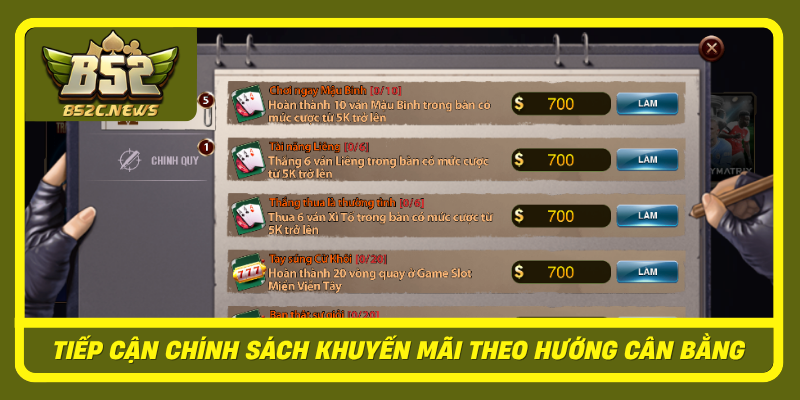 Vai Trò Của Chính Sách Khuyến Mãi Trên Nền Tảng B52Club 3 Tiep Can Chinh Sach Khuyen Mai Theo Huong Can Bang
