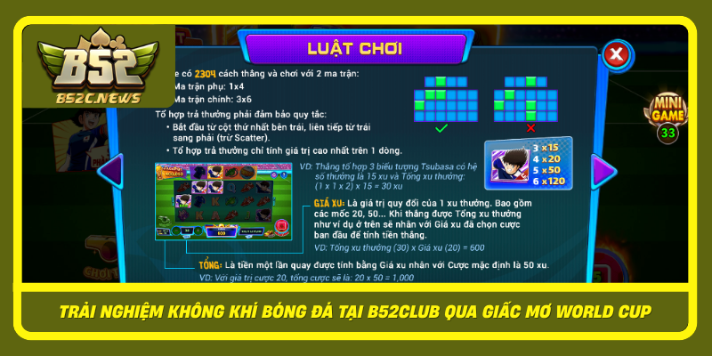 Trai Nghiem Khong Khi Bong Da Tai B52Club Qua Giac Mo World Cup