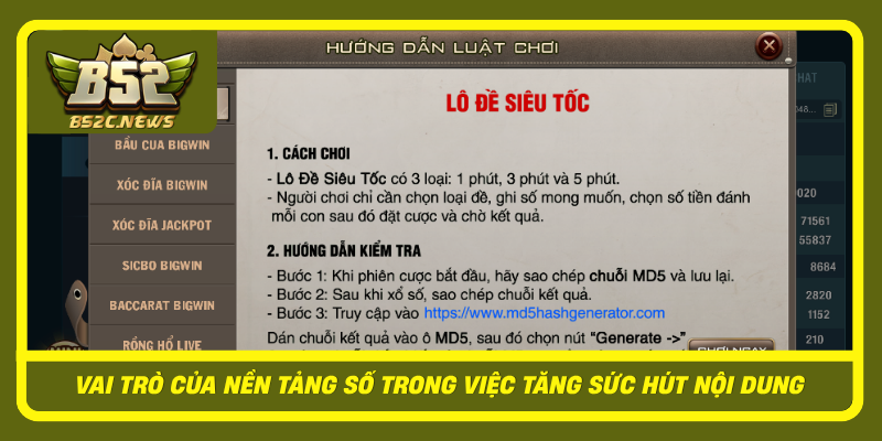 Vai Tro Cua Nen Tang So Trong Viec Tang Suc Hut Noi Dung